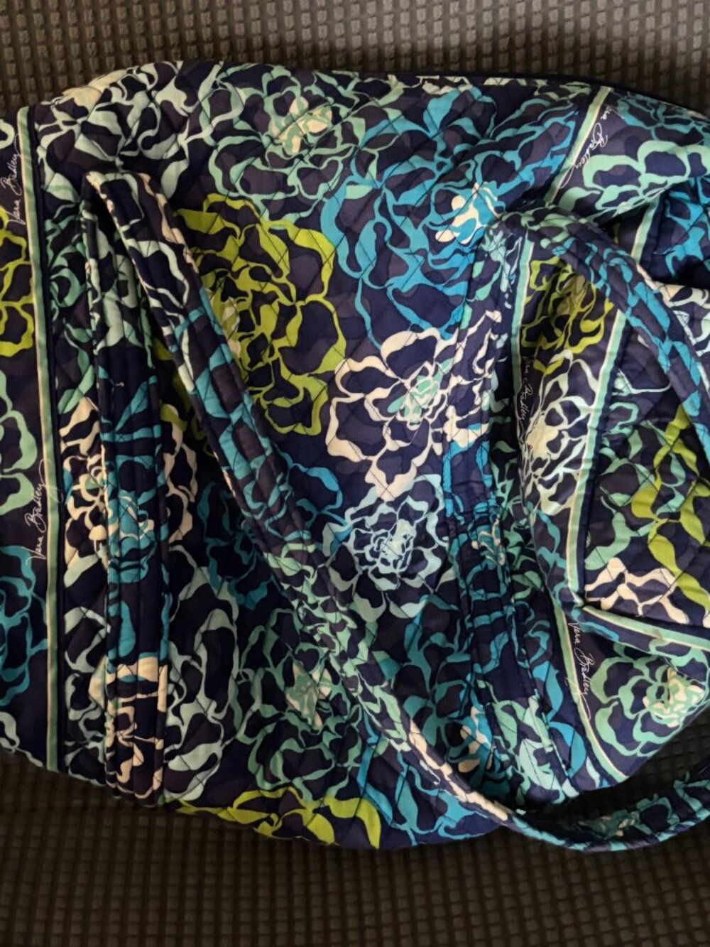 Blue & Yellow Flowers Vera Bradley Travel Bag